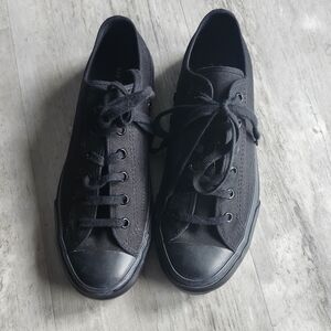 Evam Eva Canvas Sneakers, Black, Sz 6.5/7 Made In Japan